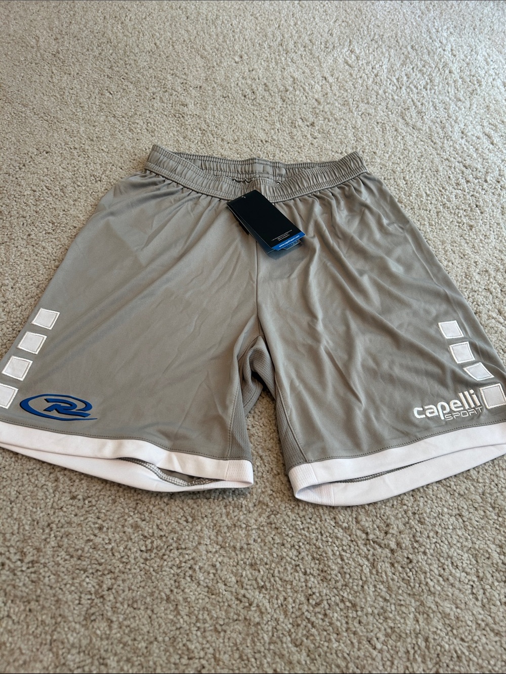 Capelli Sports Shorts with White Trim and Blue Logo